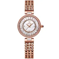 OLEVS 9959 Women's Watch Waterproof Rose Gold Stainless Steel Strap Elegant Luxury Brand Diamond Quartz Women Watch